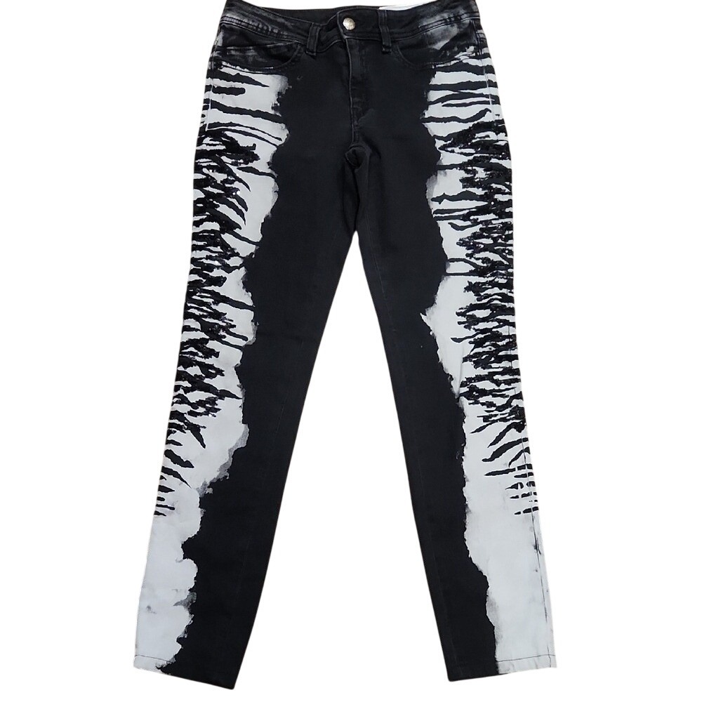 Just Cavalli Black and White Skinny Jeans